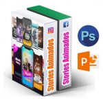 Pack Stories Animados editáveis no Photoshop e Power Point