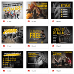 Packs Artes Prontas Pack Academia Crossfit Download, 300 Artes Sociais Photoshop