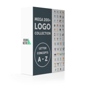 Pack de 200 logos editáveis Alfabeto, Illustrator – Download Gratuito