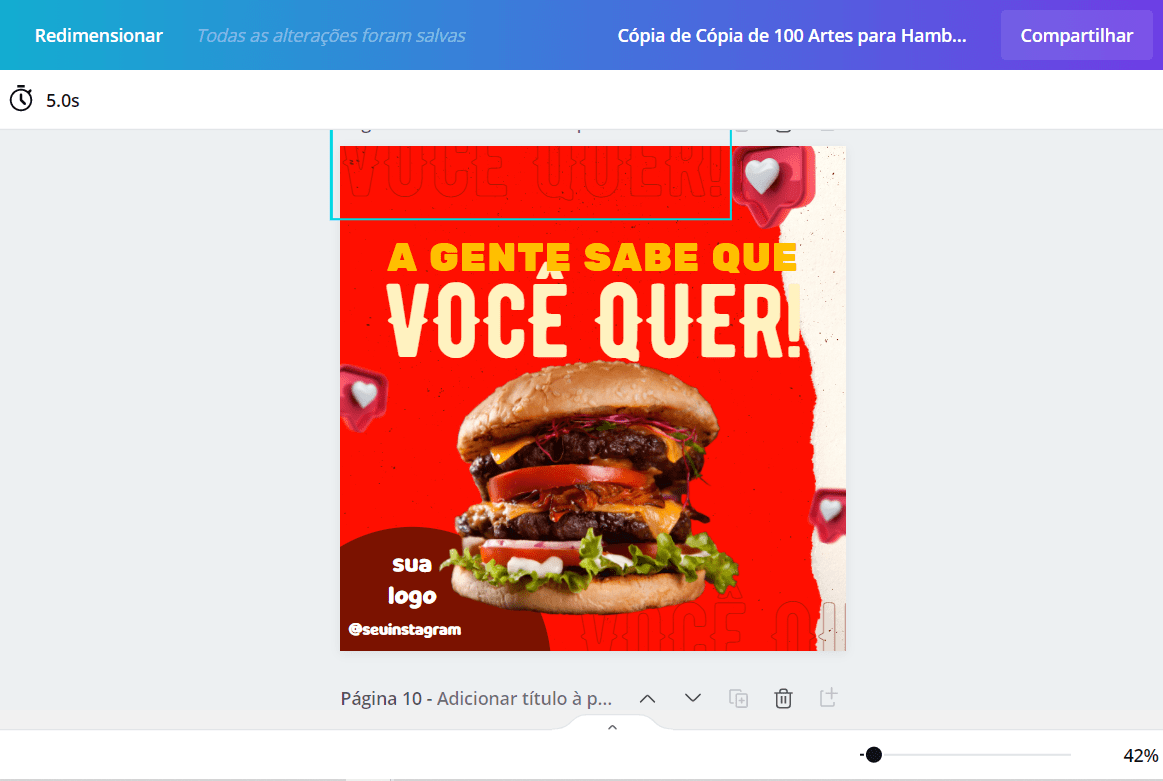 Pack Canva Hamburgueria Templates Editáveis 200 Artes + B