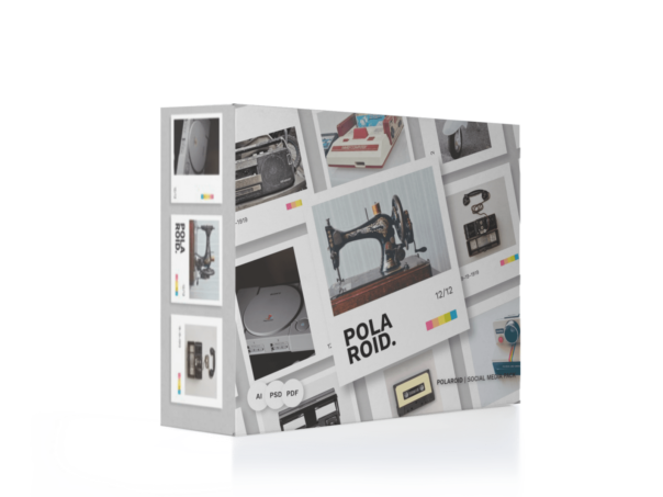 pack polaroid photoshop redes sociais