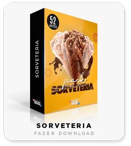 Pack Sorveteria, Download – 120 Artes Sociais Photoshop